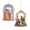 4" African American Holy Family Ornaments – Set of 2 Assorted Christmas Decorations